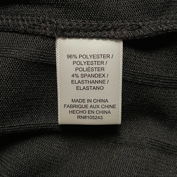 Bobeau Wide Rib Three Quarter Sleeve Black Sweater - Picture 8 of 9